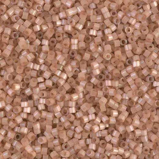 DB1803 Cinnamon Dyed Satin Silk, Size 11/0 Miyuki Delica Beads, wholesale pack of 50g approx. DB1803 Cinnamon Dyed Satin Silk, Size 11/0 Miyuki Delica Beads, wholesale pack of 50g approx.