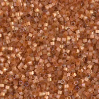DB1804 Topaz Dyed Satin Silk, Size 11/0 Miyuki Delica Beads, 5.2g approx.