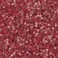 DB1805 Dark Berry Dyed Satin Silk, Size 11/0 Miyuki Delica Beads, 5.2g approx.