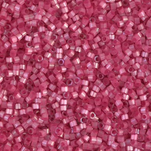 DB1807 Rose Dyed Satin Silk, Size 11/0 Miyuki Delica Beads, 5.2g approx. DB1807 Rose Dyed Satin Silk, Size 11/0 Miyuki Delica Beads, 5.2g approx.