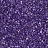 DB1810 Purple Dyed Satin Silk, Size 11/0 Miyuki Delica Beads, 5.2g approx.