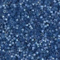 DB1811 Dusk Blue Dyed Satin Silk, Size 11/0 Miyuki Delica Beads, 5.2g approx.