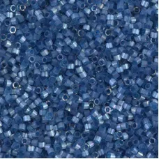 DB1811 Dusk Blue Dyed Satin Silk, Size 11/0 Miyuki Delica Beads, 5.2g approx.