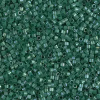 DB1814 Emerald Dyed Satin Silk, Size 11/0 Miyuki Delica Beads, 5.2g approx.