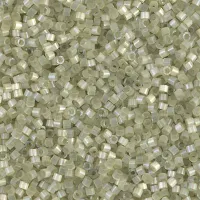 DB1815 Pale Lime Dyed Satin Silk, Size 11/0 Miyuki Delica Beads, 5.2g approx.