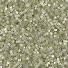 DB1815 Pale Lime Dyed Satin Silk, Size 11/0 Miyuki Delica Beads, 5.2g approx.