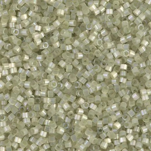 DB1815 Pale Lime Dyed Satin Silk, Size 11/0 Miyuki Delica Beads, wholesale pack of 50g approx. DB1815 Pale Lime Dyed Satin Silk, Size 11/0 Miyuki Delica Beads, wholesale pack of 50g approx.