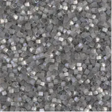 DB1817 Smoke Grey Dyed Satin Silk, Size 11/0 Miyuki Delica Beads, 5.2g approx.