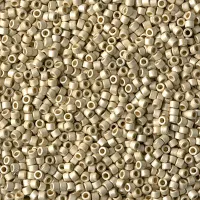 DB1831F Duracoat Galvanised Matte Silver, Colour Code 1831F, Size 11/0 Miyuki Delica Beads, 5.2g approx.