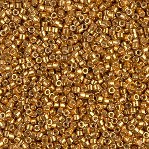 DB1833 Duracoat Galvanized Yellow Gold, Size 11/0 Miyuki Delica Beads, 50gm wholesale bag DB1833 Duracoat Galvanized Yellow Gold, Size 11/0 Miyuki Delica Beads, 50gm wholesale bag