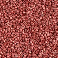 DB1838F Duracoat Galvanised Matte Berry, Size 11/0 Miyuki Delica Beads, 5.2g approx.