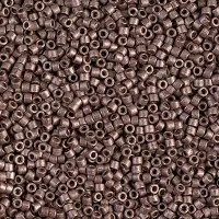 DB1843F Duracoat Galvanised Matte Dark Mauve, Colour Code 1843F, Size 11/0 Miyuki Delica Beads, 5.2g approx.