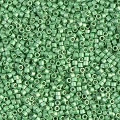 DB1844F Duracoat Galvanised Matte Dark Mint, Colour Code 1844F, Size 11/0 Miyuki Delica Beads, 5.2g approx.