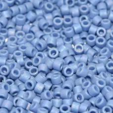 DB2318 Mermaid Blue AB, Matte Opaque Glazed, Size 11/0 Miyuki Delica Beads, 5.2g...
