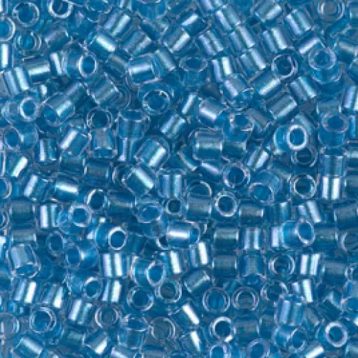 DBL0905 Sparkling Aqua Lined Crystal, Approx. 5.2gr, Size 8/0 Miyuki Delica Beads, Colour Code 0905 DBL0905 Sparkling Aqua Lined Crystal, Approx. 5.2gr, Size 8/0 Miyuki Delica Beads, Colour Code 0905