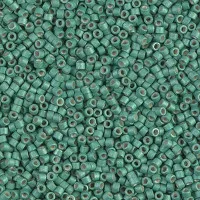 DB1171 Galvanized Matte Dark Mint, Size 11/0 Miyuki Delica Beads, 50g Wholesale Pack