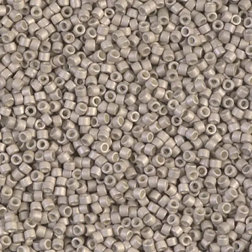 DB1176 Galvanized Matte Ash Grey, Size 11/0 Miyuki Delica Beads, 5.2g approx. DB1176 Galvanized Matte Ash Grey, Size 11/0 Miyuki Delica Beads, 5.2g approx.