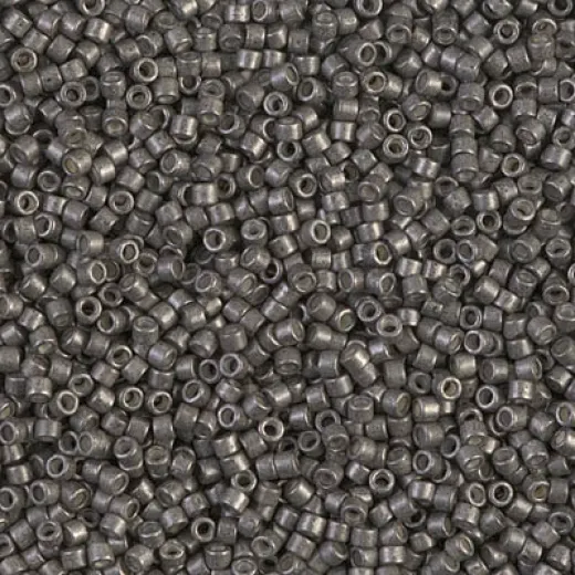 DB1186 Semi-Frosted Graphite, Size 11/0 Miyuki Delica Beads, 50g Wholesale Pack DB1186 Semi-Frosted Graphite, Size 11/0 Miyuki Delica Beads, 50g Wholesale Pack