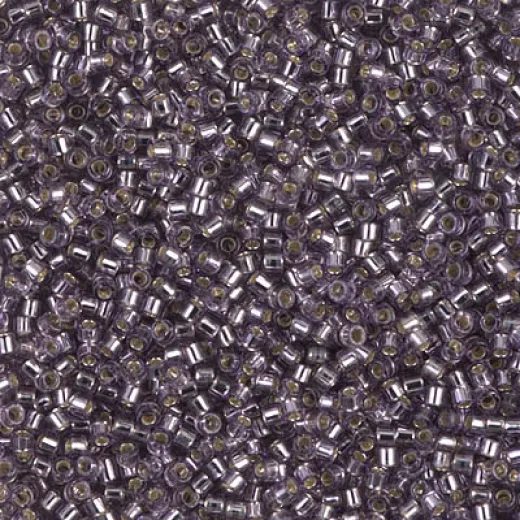 DB1205 Amethyst Silver Lined, Size 11/0 Miyuki Delica Beads, 5.2g approx. DB1205 Amethyst Silver Lined, Size 11/0 Miyuki Delica Beads, 5.2g approx.