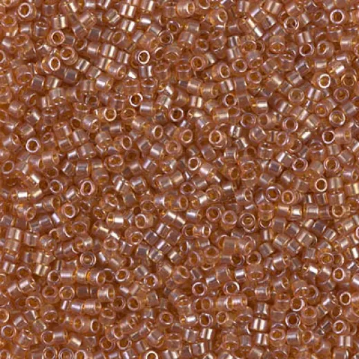 DB1221 Transparent Marigold Luster, Size 11/0 Miyuki Delica Beads, 50g Wholesale Pack DB1221 Transparent Marigold Luster, Size 11/0 Miyuki Delica Beads, 50g Wholesale Pack