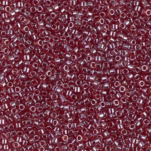 DB1222 Transparent Dark Cranberry Luster, Size 11/0 Miyuki Delica Beads, 5.2g approx. DB1222 Transparent Dark Cranberry Luster, Size 11/0 Miyuki Delica Beads, 5.2g approx.