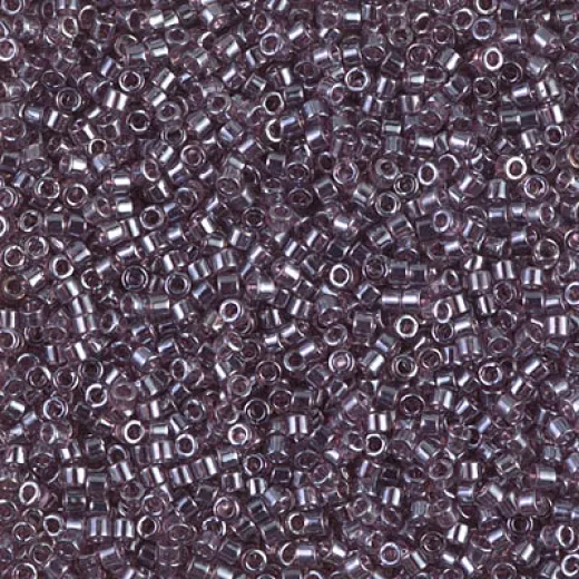 DB1224 Transparent Mauve Luster, Size 11/0 Miyuki Delica Beads, 50g Wholesale Pack DB1224 Transparent Mauve Luster, Size 11/0 Miyuki Delica Beads, 50g Wholesale Pack