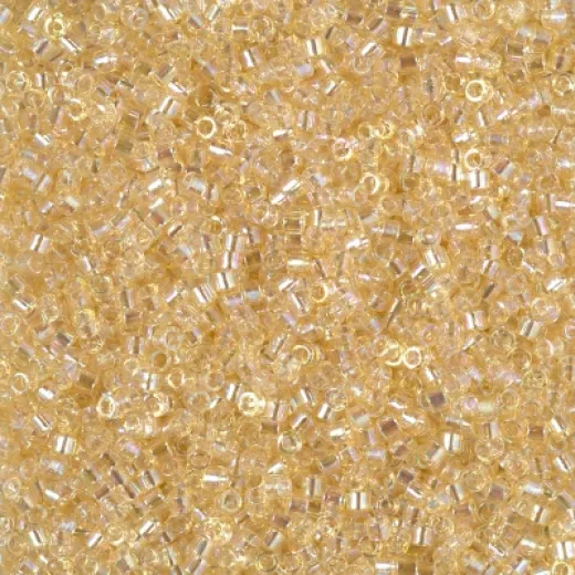 DB1252 Transparent Crystal Ivory Luster, Size 11/0 Miyuki Delica Beads, 50g Wholesale Pack DB1252 Transparent Crystal Ivory Luster, Size 11/0 Miyuki Delica Beads, 50g Wholesale Pack