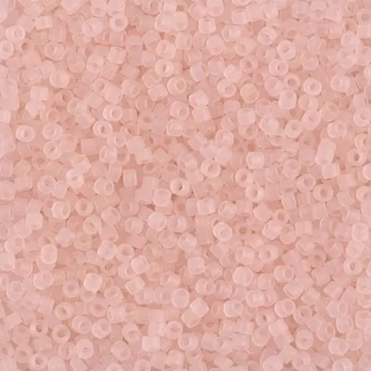 DB1263 Matte Transparent Pink Mist, Size 11/0 Miyuki Delica Beads, 50g Wholesale Pack DB1263 Matte Transparent Pink Mist, Size 11/0 Miyuki Delica Beads, 50g Wholesale Pack