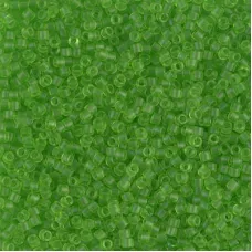 DB1266 Matte Transparent Lime, Size 11/0 Miyuki Delica Beads, 5.2g approx.