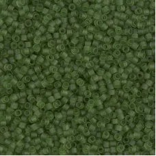 DB1267 Matte Transparent Olive, Size 11/0 Miyuki Delica Beads, 5.2g approx.