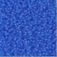 DB1270 Matte Transparent Azure, Size 11/0 Miyuki Delica Beads, 5.2g approx.