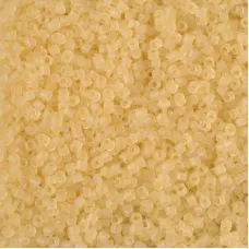 DB1272 Matte Transparent Crystal Ivory, Size 11/0 Miyuki Delica Beads, 5.2g appr...