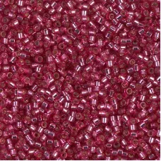 DB1341 Dyed Silver Lined Medium Rose, Size 11/0 Miyuki Delica Beads, 5.2g approx...