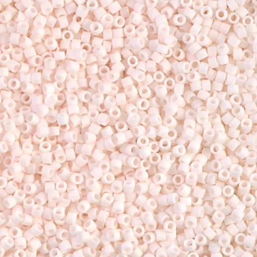 DB1510-1 Matted Opaque Bisque White, Size 11/0 Miyuki Delica Beads, 50g Wholesale Pack DB1510-1 Matted Opaque Bisque White, Size 11/0 Miyuki Delica Beads, 50g Wholesale Pack
