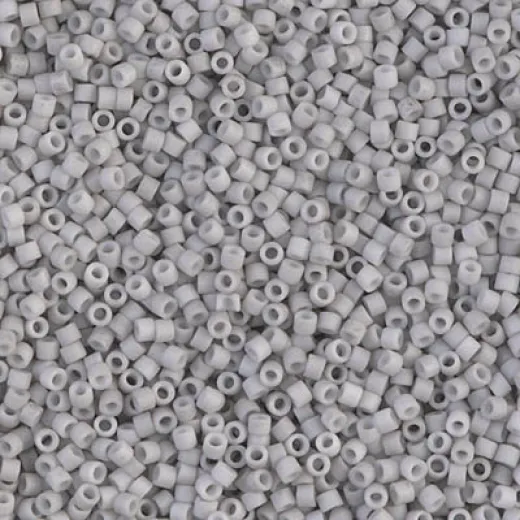 DB1518 Matted Opaque Light Smoke Blue, Size 11/0 Miyuki Delica Beads, 50g Wholesale Pack DB1518 Matted Opaque Light Smoke Blue, Size 11/0 Miyuki Delica Beads, 50g Wholesale Pack