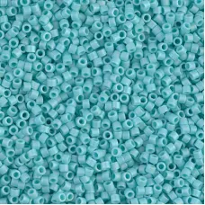 DB1595 Matted Opaque Sea Opal AB, Size 11/0 Miyuki Delica Beads, 5.2g approx.
