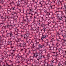 DB2048 Luminous Pink Taffy, Size 11/0 Miyuki Delica Beads, 5.2g approx.