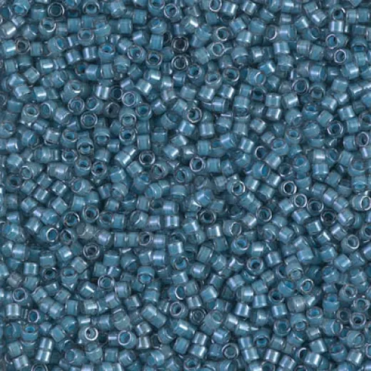 DB2054 Luminous Dusk Blue, Size 11/0 Miyuki Delica Beads, 50g Wholesale Pack