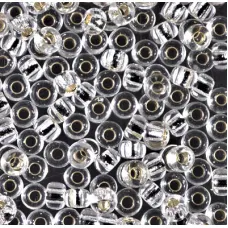 Crystal Transparent Silver Lined Miyuki 6/0 Seed Beads, 20g, Colour 0131S