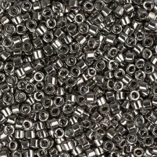 DBL0021 Steel Size 8/0 Miyuki Delica Beads, Colour Code 0021, 5.2g approx.