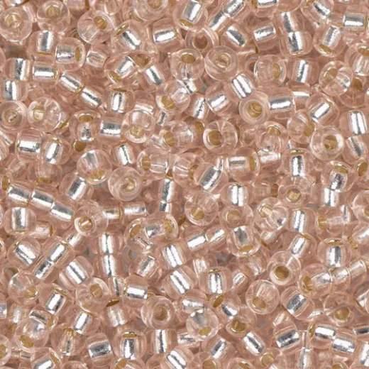 Pink Mist Silver Lined, Miyuki 11/0 Seed Beads, Colour 0023, 250 Grams Pink Mist Silver Lined, Miyuki 11/0 Seed Beads, Colour 0023, 250 Grams