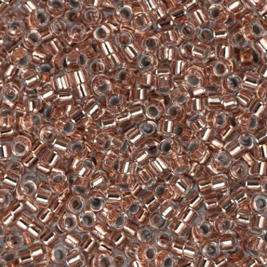 DB0037 Copper Lined Crystal, Size 11/0 Miyuki Delica Beads, 5.2gm 