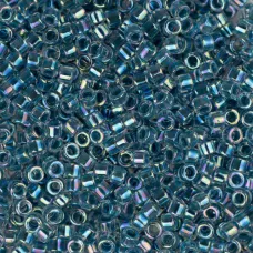 DBM0058 Miyuki  Miyuki Delica Beads Beads Light Blue Lined-Dyed, Size 10/0  Miyu...