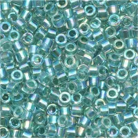 DB0084 Seagreen AB Lined-Dyed, Size 11/0 Miyuki Delica Beads, 5.2g approx.