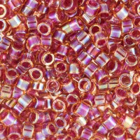 DBL0088 Dark Topaz AB Lined size 8/0 Miyuki Delica Beads, Colour 0088, 5.2g approx.