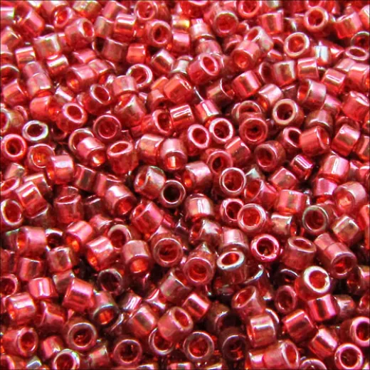 DB0105 Red Gold Luster, Size 11/0 Miyuki Delica Beads, 5.2g approx. DB0105 Red Gold Luster, Size 11/0 Miyuki Delica Beads, 5.2g approx.