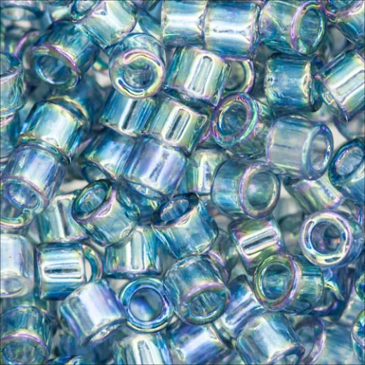 DBM0111 Light Grey Transparent AB Luster, Size 10/0  Miyuki Delica Beads, Colour code -111 - Approx. 5.2g