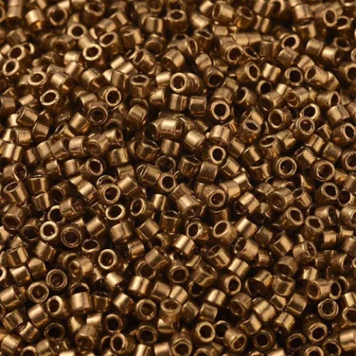 DB0115 Light Topaz Gold Luster, Size 11/0 Miyuki Delica Beads, 5.2g approx. DB0115 Light Topaz Gold Luster, Size 11/0 Miyuki Delica Beads, 5.2g approx.