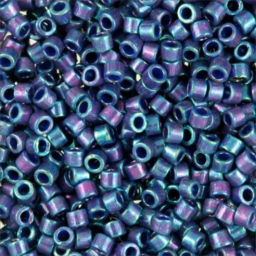 DB0135 Purple AB Gold Luster, Size 11/0 Miyuki Delica Beads, 5.2g approx. DB0135 Purple AB Gold Luster, Size 11/0 Miyuki Delica Beads, 5.2g approx.