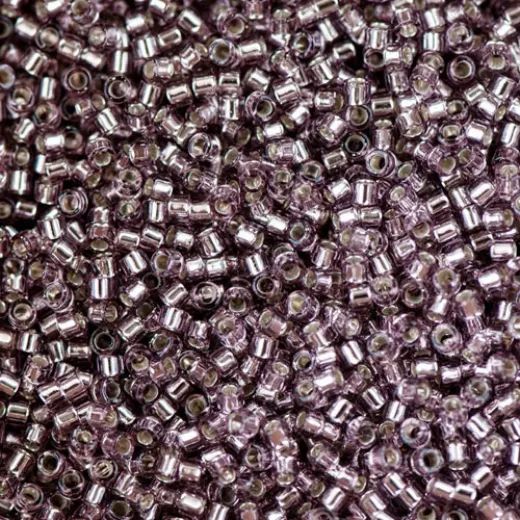 DBM0146 Lilac Silver Lined, Size 10/0 Miyuki Delica Beads, Colour code -146 - Approx. 5.2g DBM0146 Lilac Silver Lined, Size 10/0 Miyuki Delica Beads, Colour code -146 - Approx. 5.2g